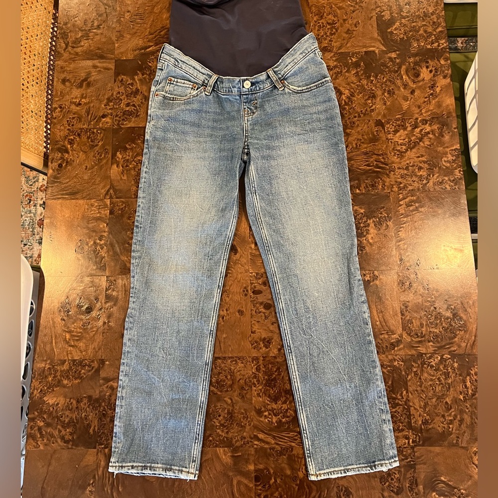 Abercrombie & Fitch maternity the 90s straight leg jeans 25 short